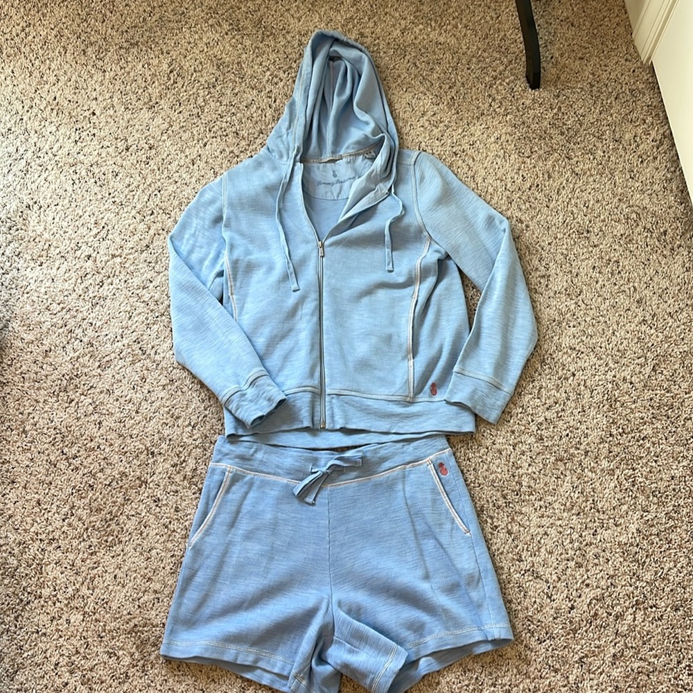 Tommy Bahama full zipper hoodie and shorts set